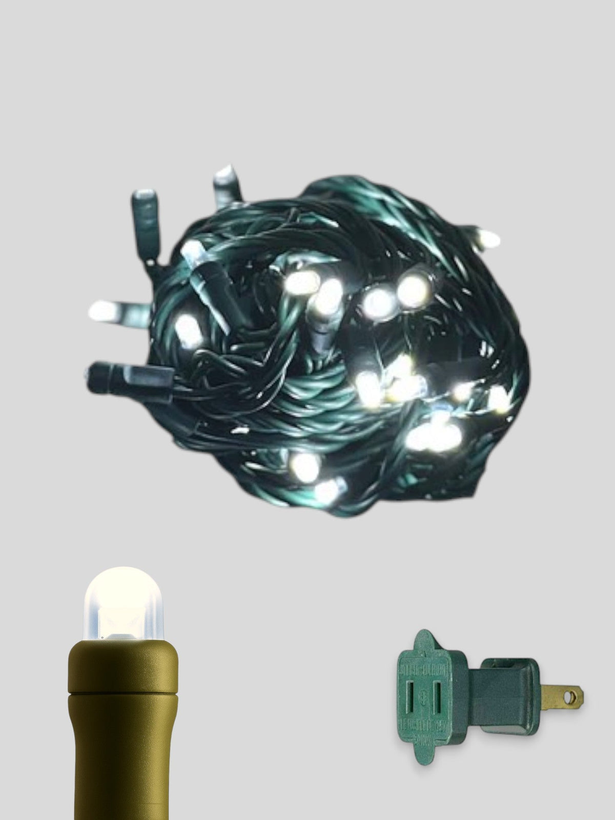 50L 6" Spacing Convex LED Mini Christmas Light (Ball)