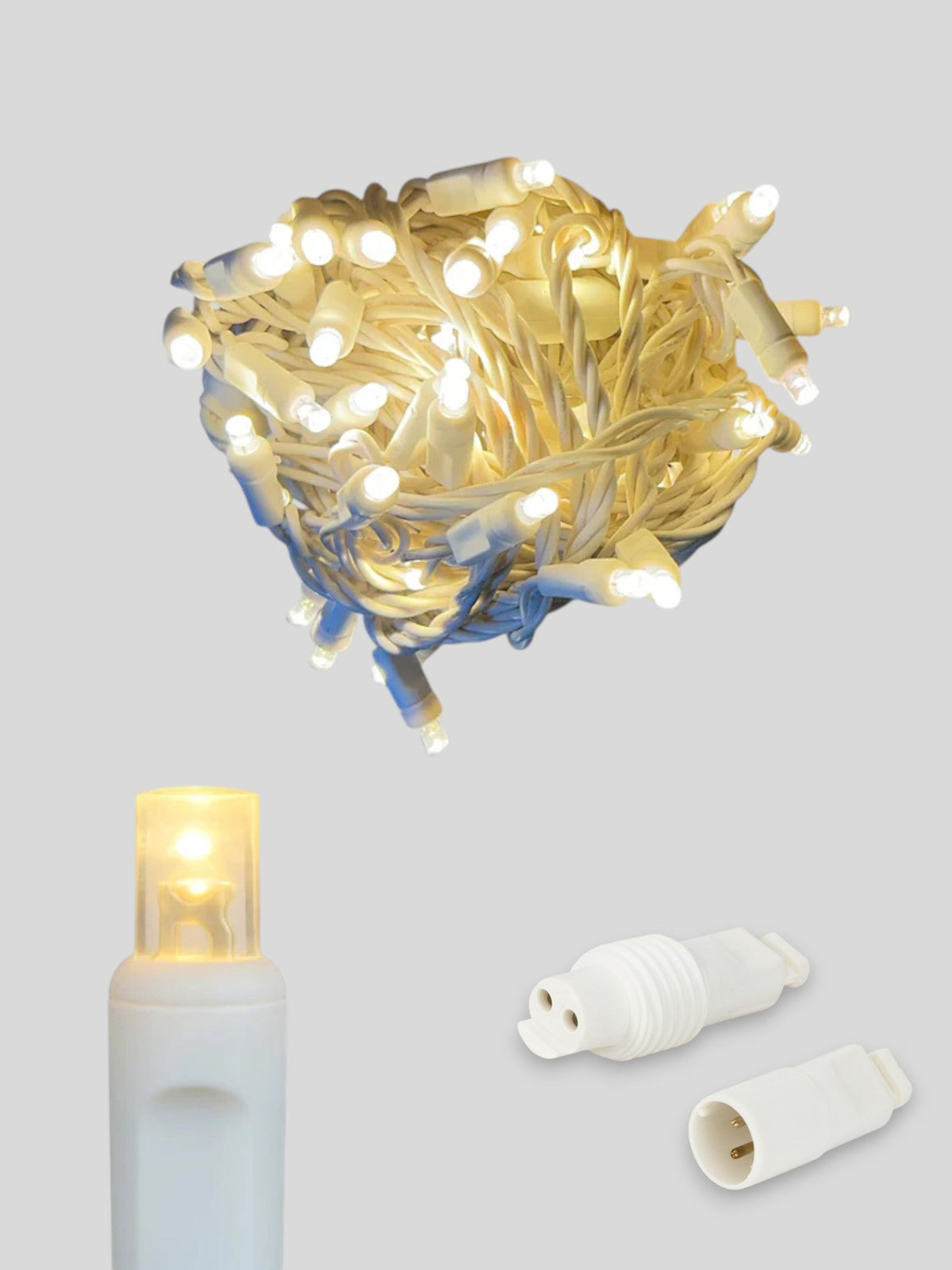 50L Coaxial Concave LED Mini Christmas Lights