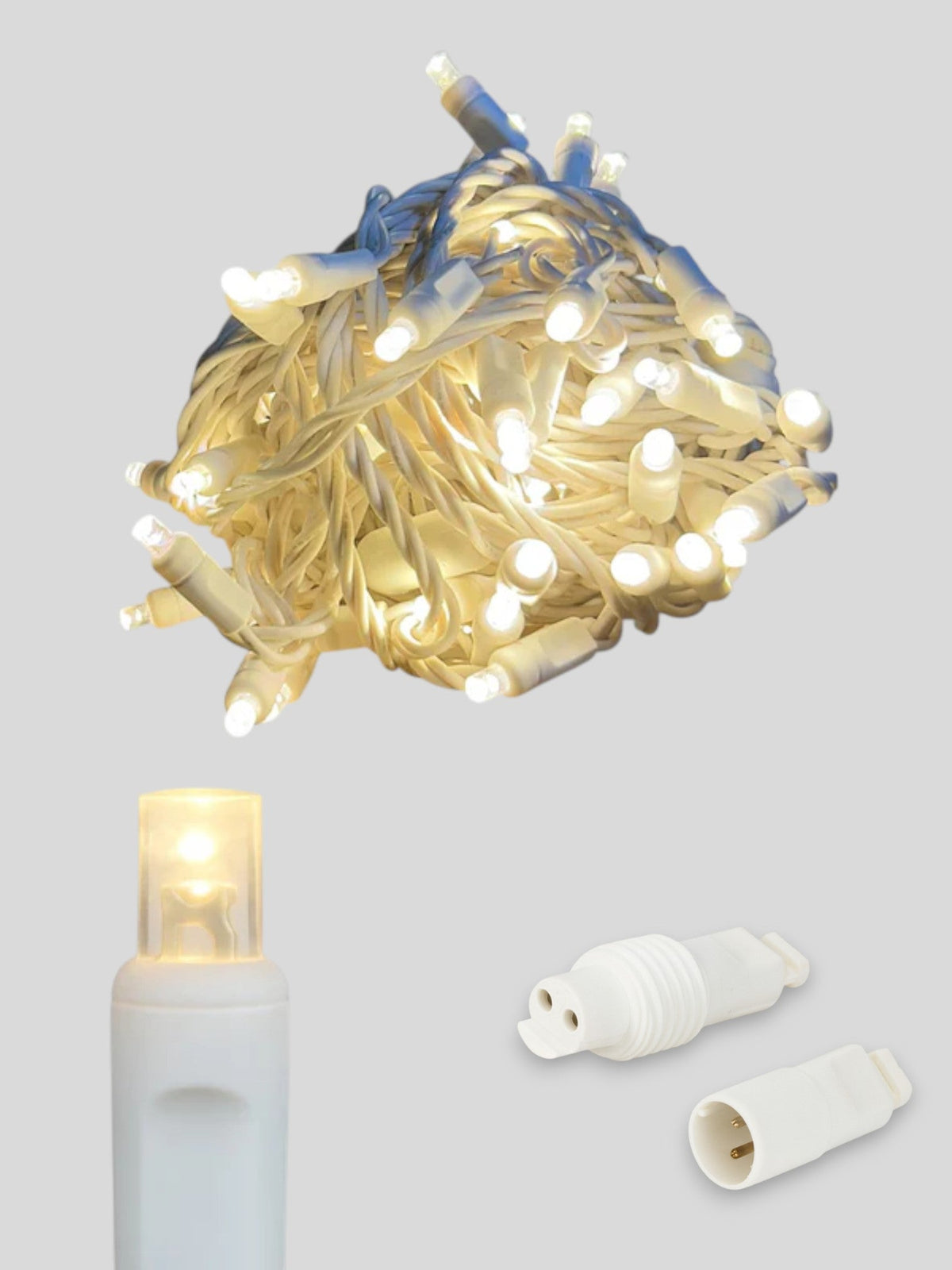 50L Coaxial Concave LED Mini Christmas Lights