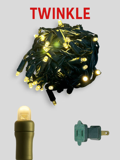 50L 6" Convex Twinkle Mini Christmas Lights