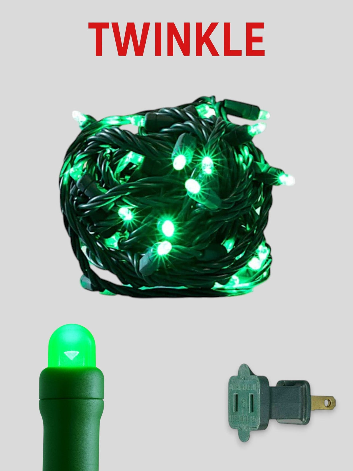 50L 6" Convex Twinkle Mini Christmas Lights