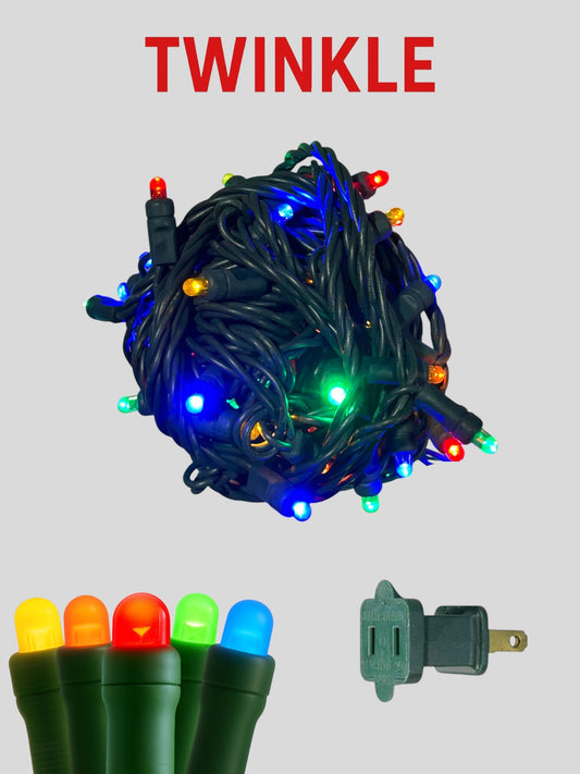 50L 6" Convex Twinkle Mini Christmas Lights