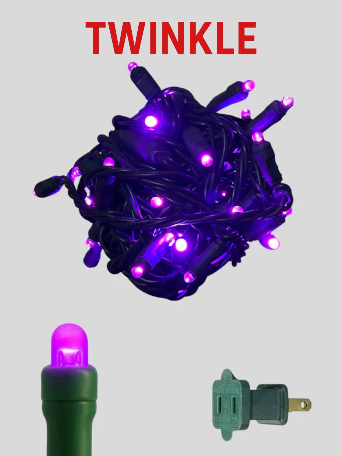 50L 6" Convex Twinkle Mini Christmas Lights