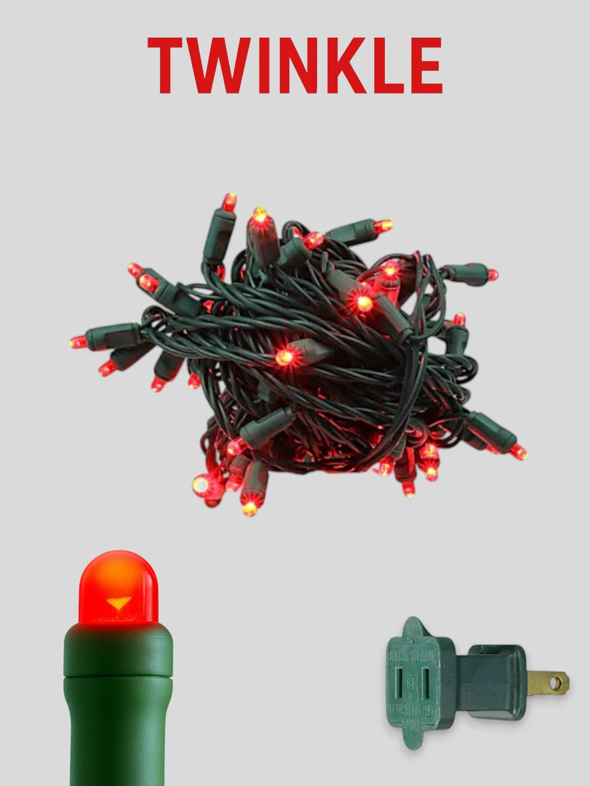 50L 6" Convex Twinkle Mini Christmas Lights