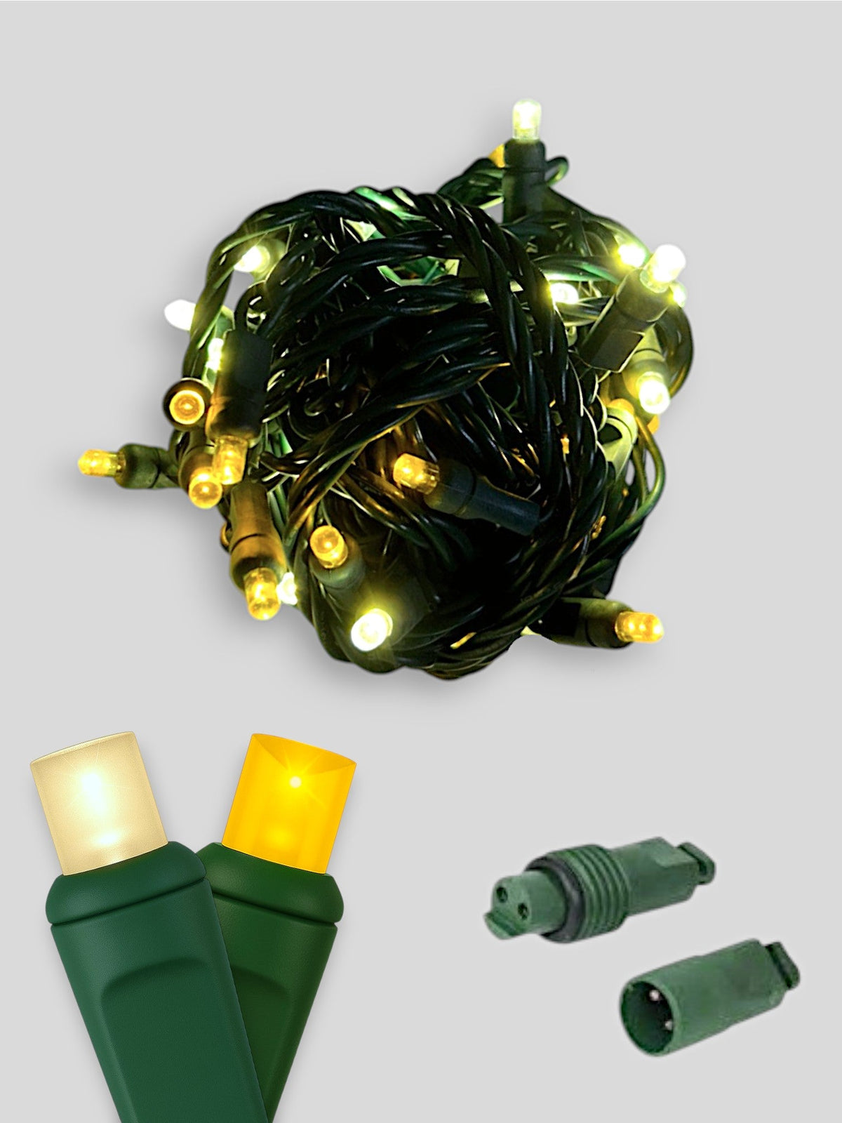 50L Coaxial Concave LED Mini Christmas Lights