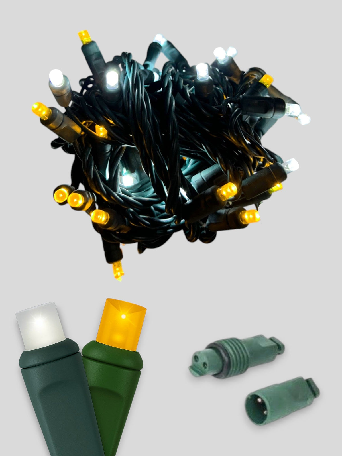 50L Coaxial Concave LED Mini Christmas Lights