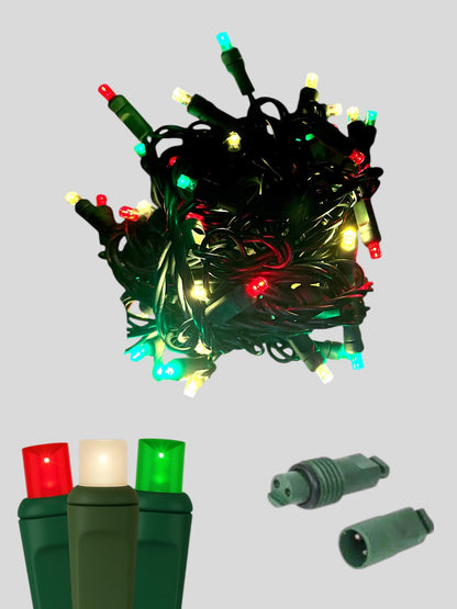 50L Coaxial Concave LED Mini Christmas Lights