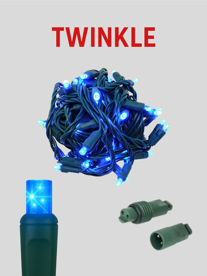 50L 6" Coaxial (Water-Tight) Twinkle Mini Christmas Lights