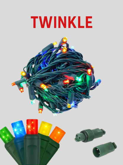 50L 6" Coaxial (Water-Tight) Twinkle Mini Christmas Lights