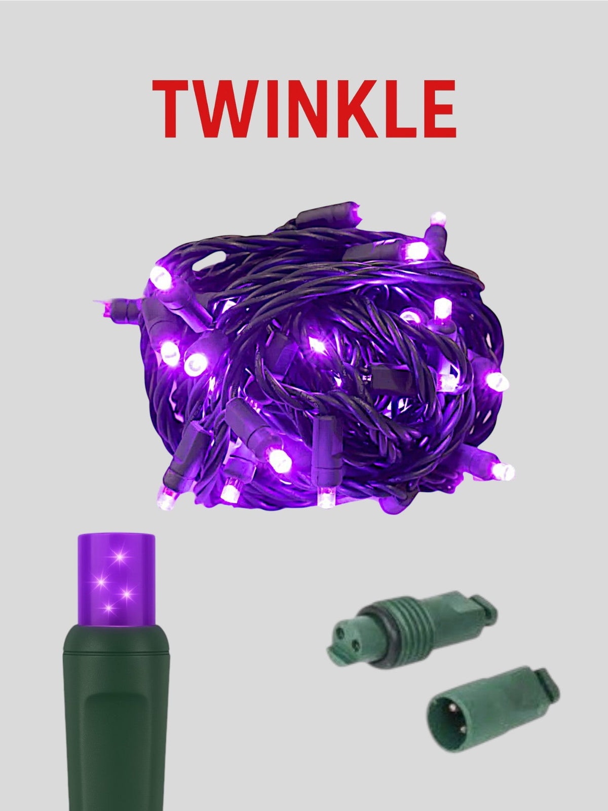 50L 6" Coaxial (Water-Tight) Twinkle Mini Christmas Lights