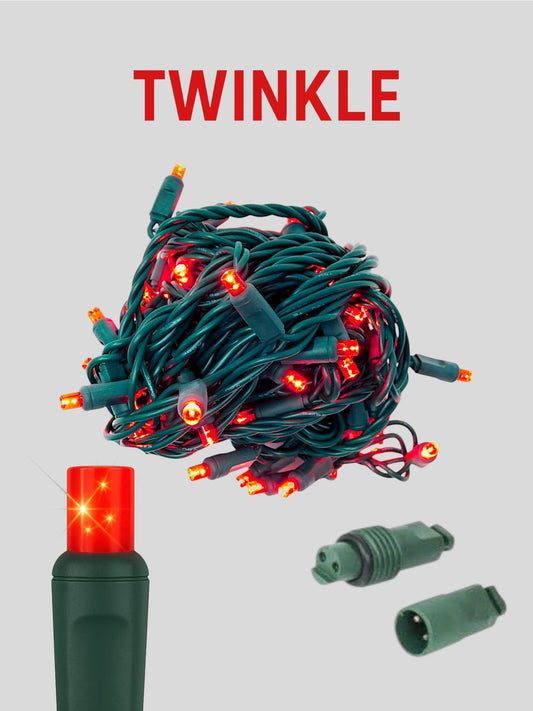 50L 6" Coaxial (Water-Tight) Twinkle Mini Christmas Lights