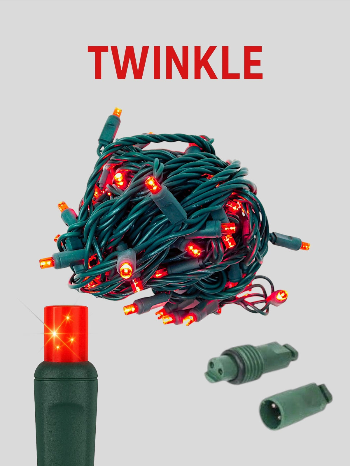 70L 4" Coaxial (Water-Tight) Twinkle Mini Christmas Lights