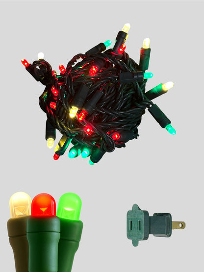 50L 6" Spacing Convex LED Mini Christmas Light (Ball)