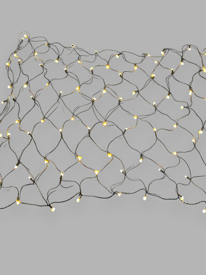 100L Mini Christmas Net Lights/Green Wire