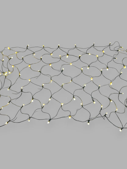100L Mini Christmas Net Lights/Green Wire