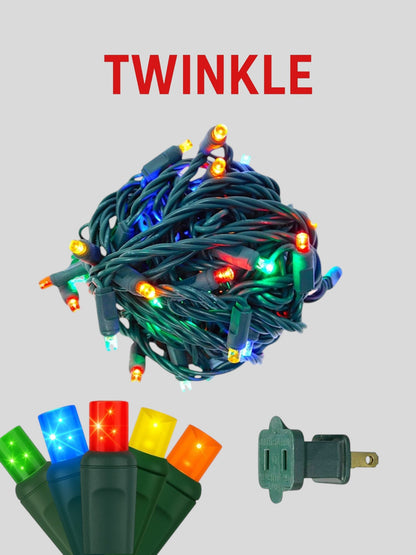 70L 4" Concave Twinkle Mini Christmas Lights