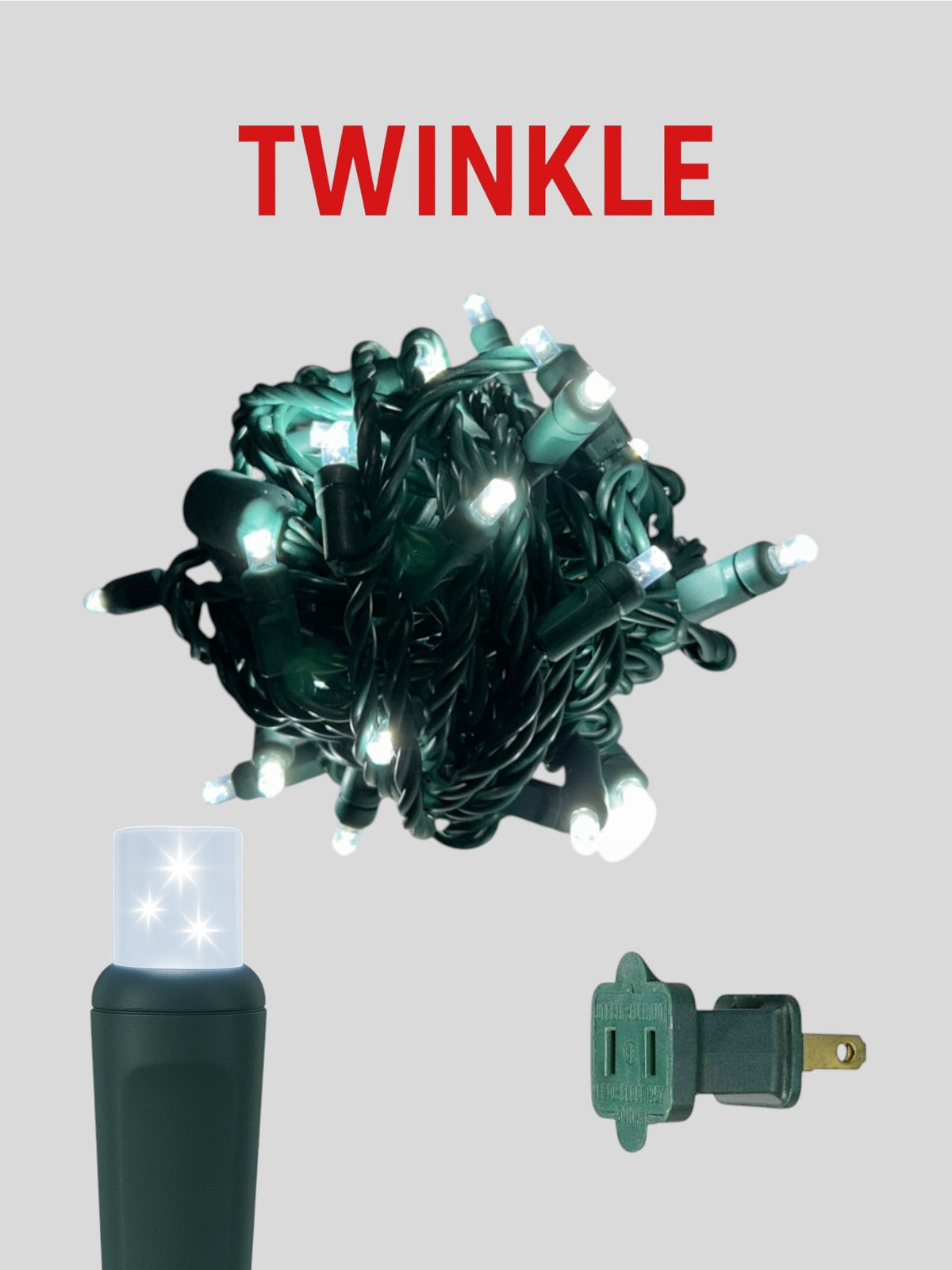 70L 4" Concave Twinkle Mini Christmas Lights