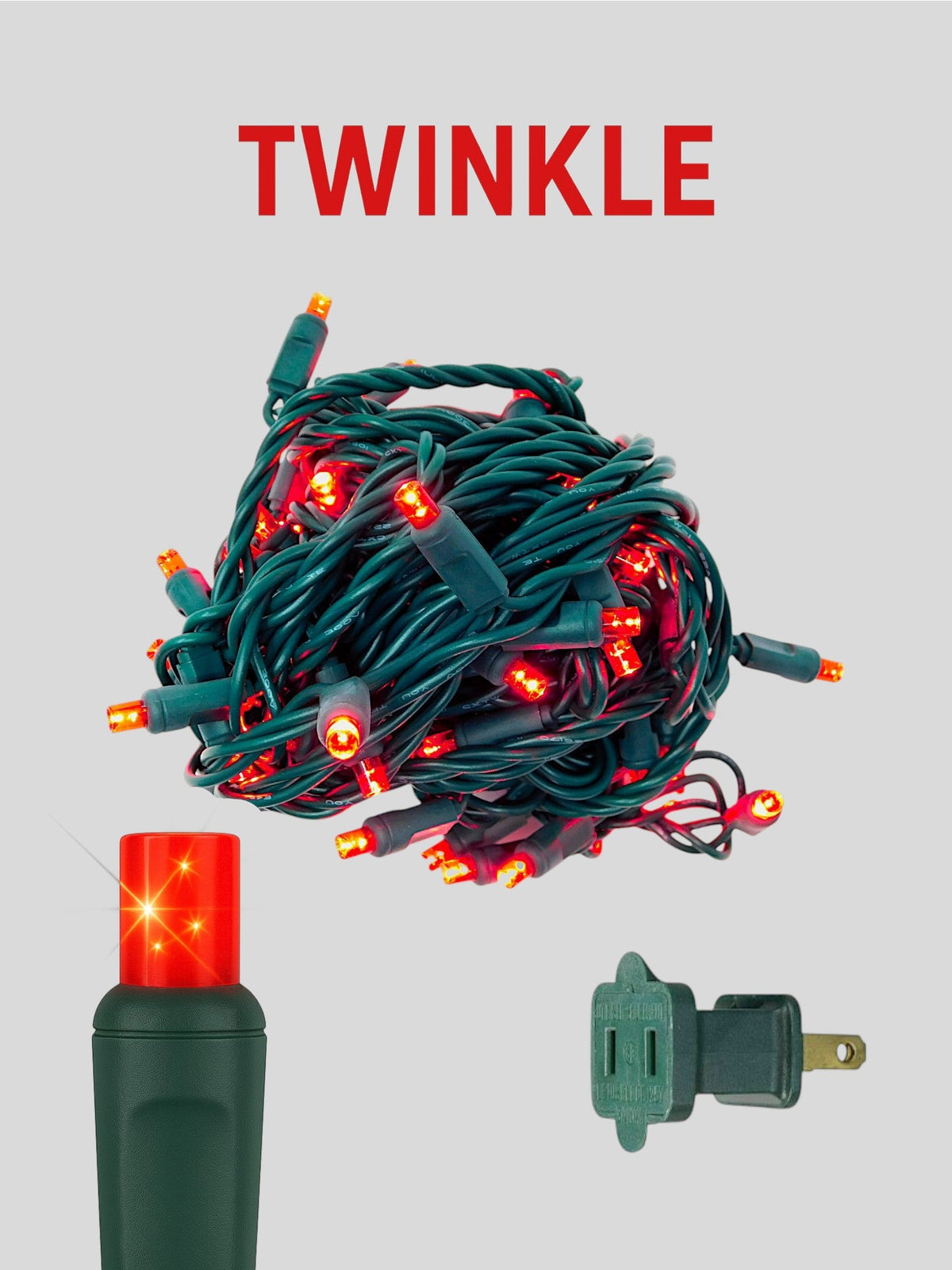 70L 4" Concave Twinkle Mini Christmas Lights