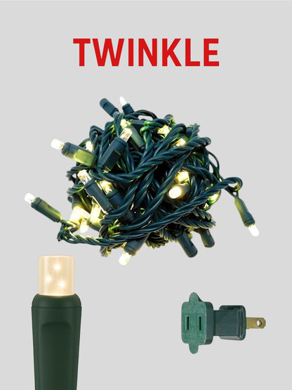 70L 4" Concave Twinkle Mini Christmas Lights